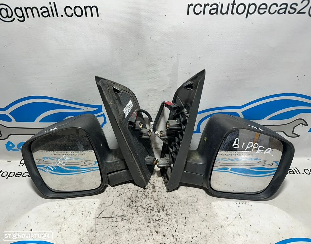 .Espelho Retrovisor Lateral Esquerdo Direito Original PSA Peugeot Bipper Citroen Nemo Fiat Fiorino 735460573 2008 - 2019 - 1