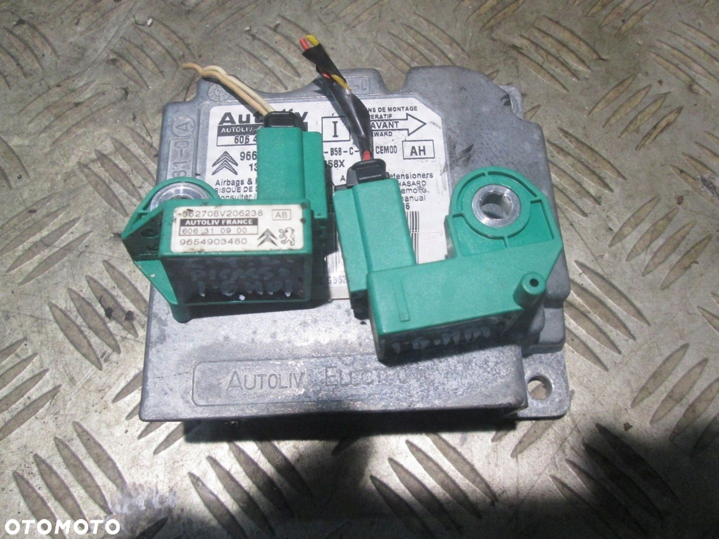 MODUŁ PODUSZEK SENSOR AIRBAG  CZUJNIKI CITROEN C4 PICASSO I 9662919280 - 4