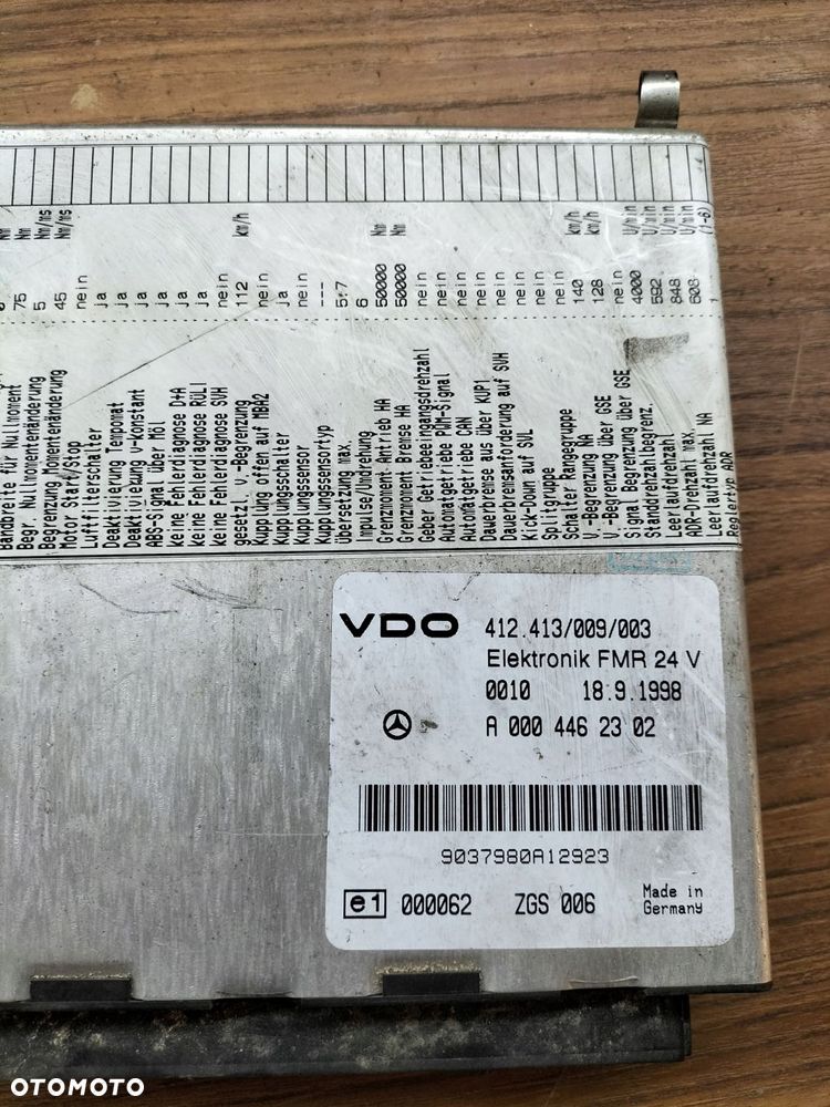 komputer sterownik vdo fmr mercedes-benz oe a0004462302 - 1
