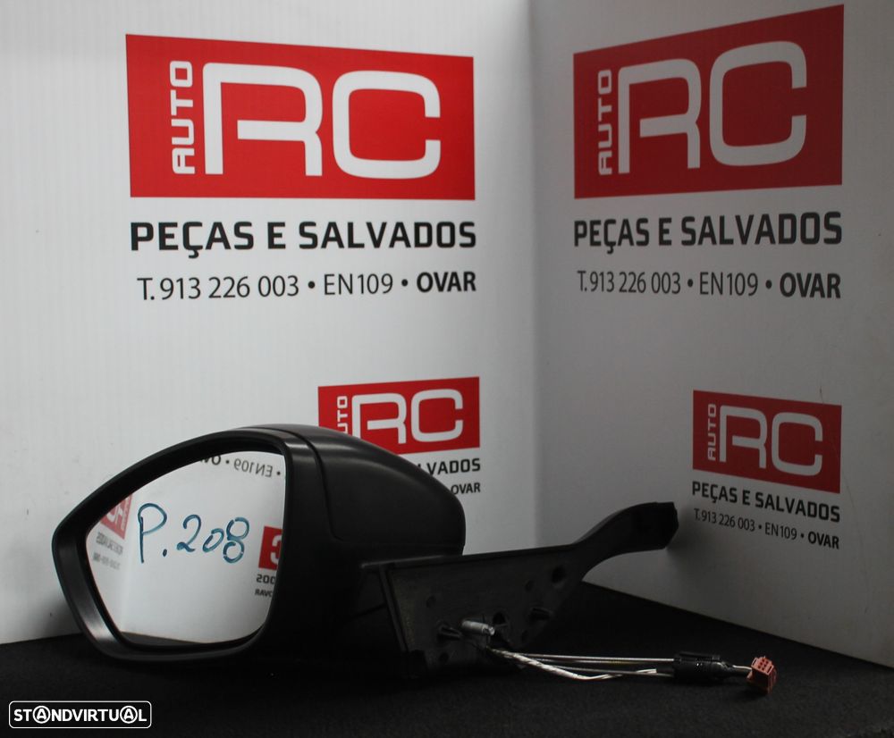 ESPELHO RETROVISOR ESQUERDO PEUGEOT 208 - 1