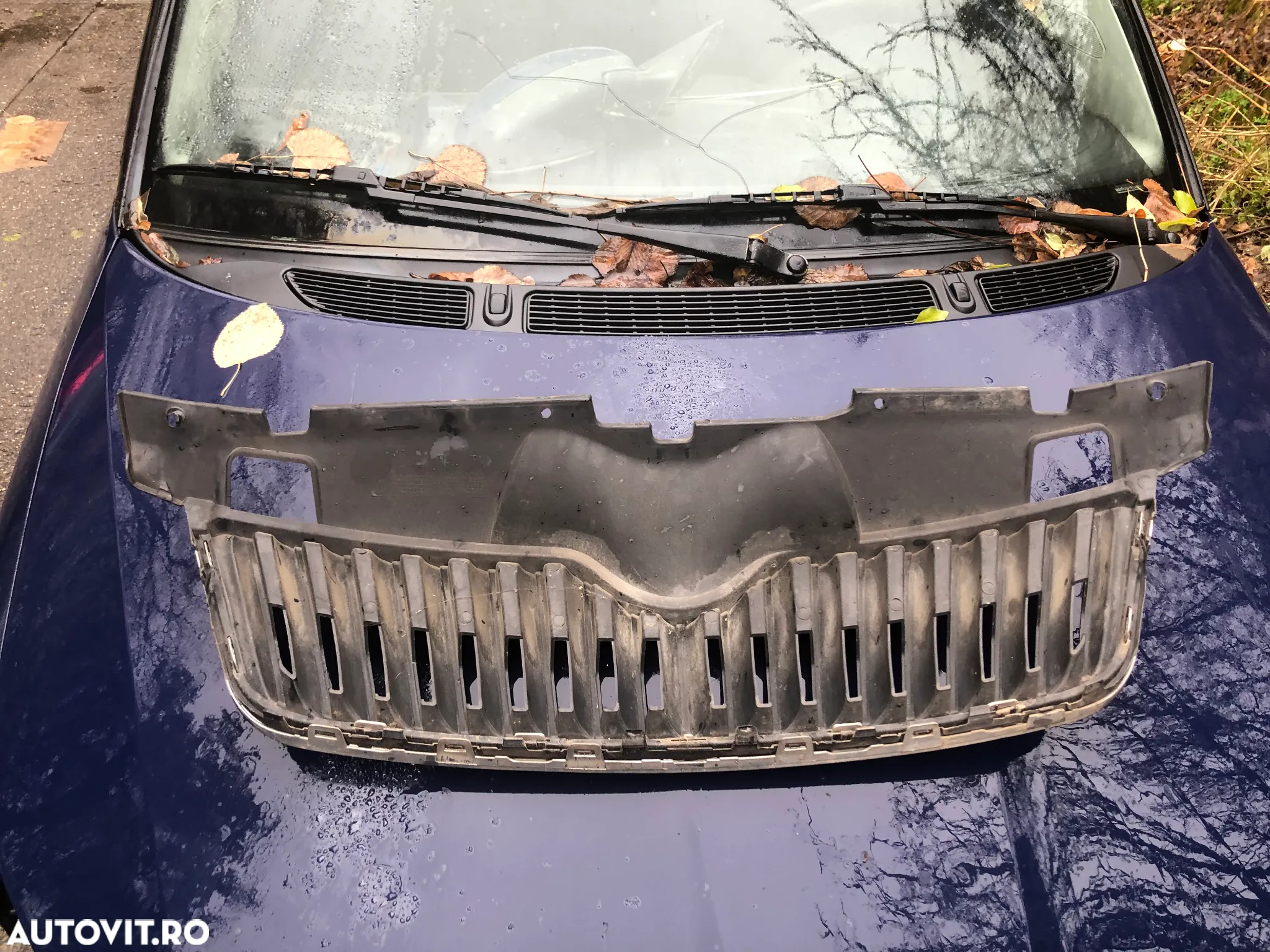 Grila centrala bara fata Skoda Fabia 2 facelift 2011 - 8