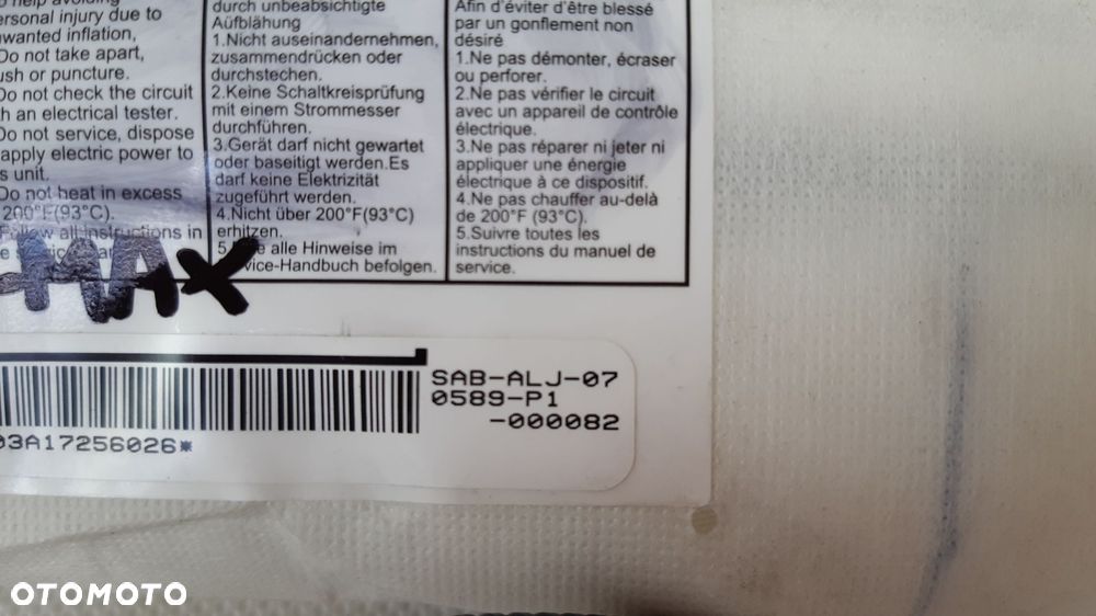 ISUZU D-MAX AIRBAG FOTELA PRAWY - 3