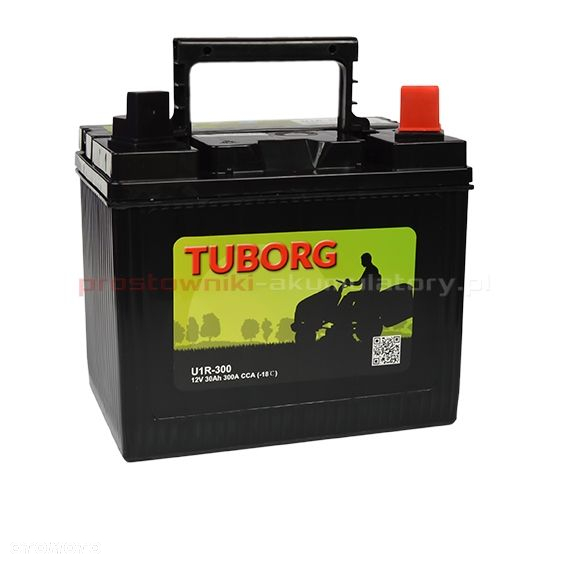 Akumulator Do Kosiarki ,Traktotorka-Kosiarki, Odśnieżarki Tuborg 30AH/300A  Lewy + lub prawy + - 2