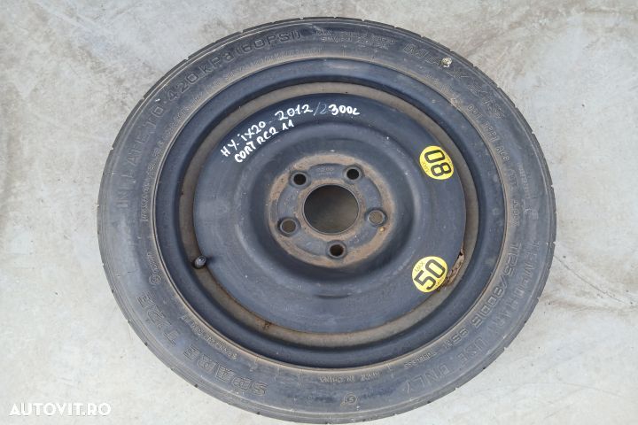 Roata de rezerva slim R15 52910-1H900  2150673 125/80 R15 4TX15 ET30 - 1