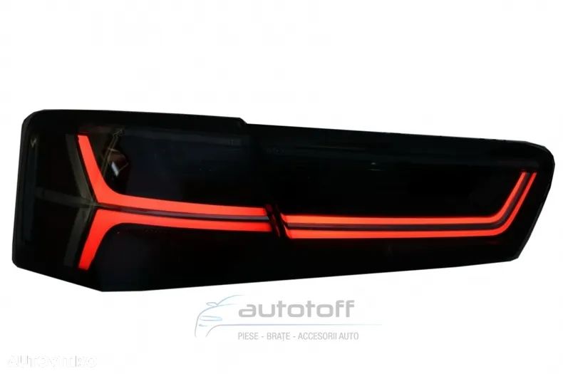 Stopuri Full LED pentru Audi A6 C7 (2011-2014) Facelift Design Semnalizare Secventiala - 7