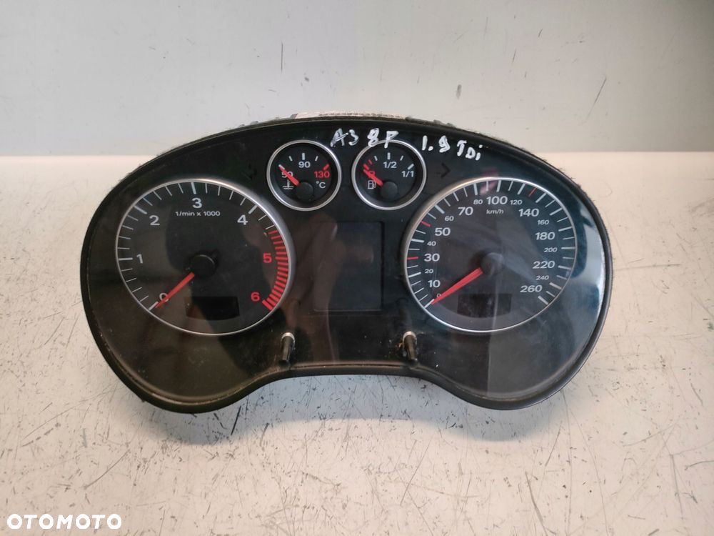AUDI A3 8P 1.9 TDI 3-DRZWI 03- LICZNIK ZEGARY 8P0920900B - 1