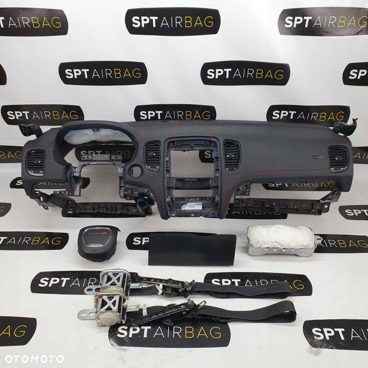 DODGE DURANGO RT DESKA ROZDZIELCZA KONSOLA KOKPIT PULPIT PODUSZKI AIRBAG AIR BAG PASY KIT SET - 1