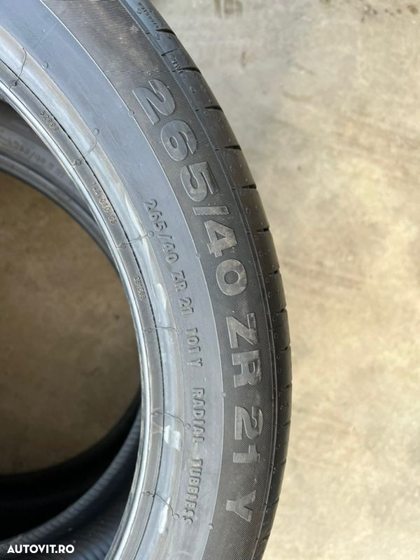 vând 4 anvelope 265/40/21 continental de vară ca noi - 6