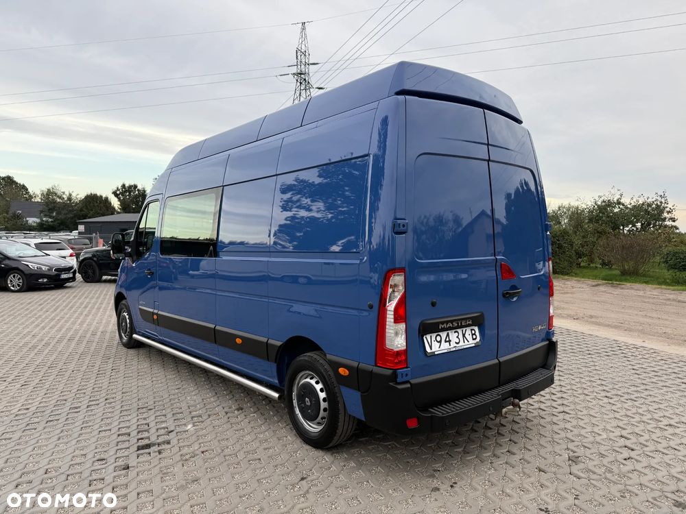 Renault Master MAX Długi Max Wyoski L3H3 2.3 Diesel Brygadówka Faktura VAT 23% 5 Osobowy Klimatyzacja Tempomat - 4