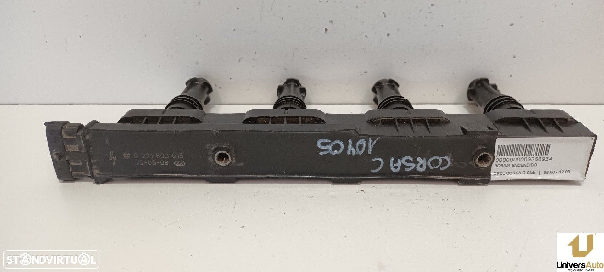 BOBINE IGNIÇÃO OPEL CORSA C 2002 -0221503015 - 1