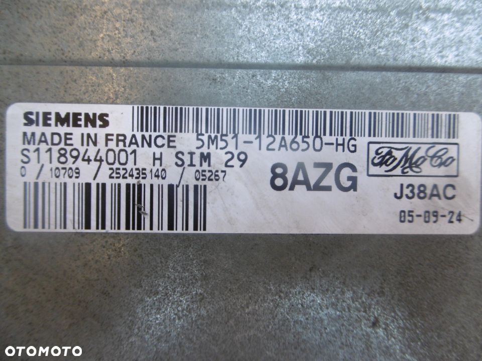 Sterownik komputer focus c-max 1,6 5M51-12A650-HG S118944001H - 3