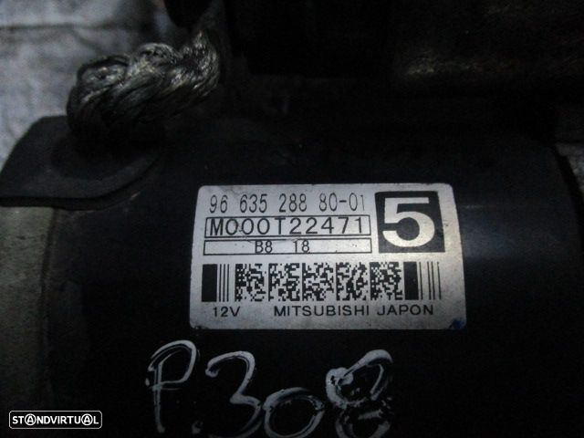 Motor De Arranque 966352888001 PEUGEOT 308 2008 1.6HDI PEUGEOT 508 2012 1.6HDI 0P CITROEN C5 2008 1.6HDI 0P CITROEN C4 2008 1.6HDI 0P PEUGEOT 208 2012 1.4HDI 0P PEUGEOT 207 2012 1.4HDI 0P PEUGEOT 5008 T87 FASE 1 2010 1.6HDI 110CV 5P PRETO - 3