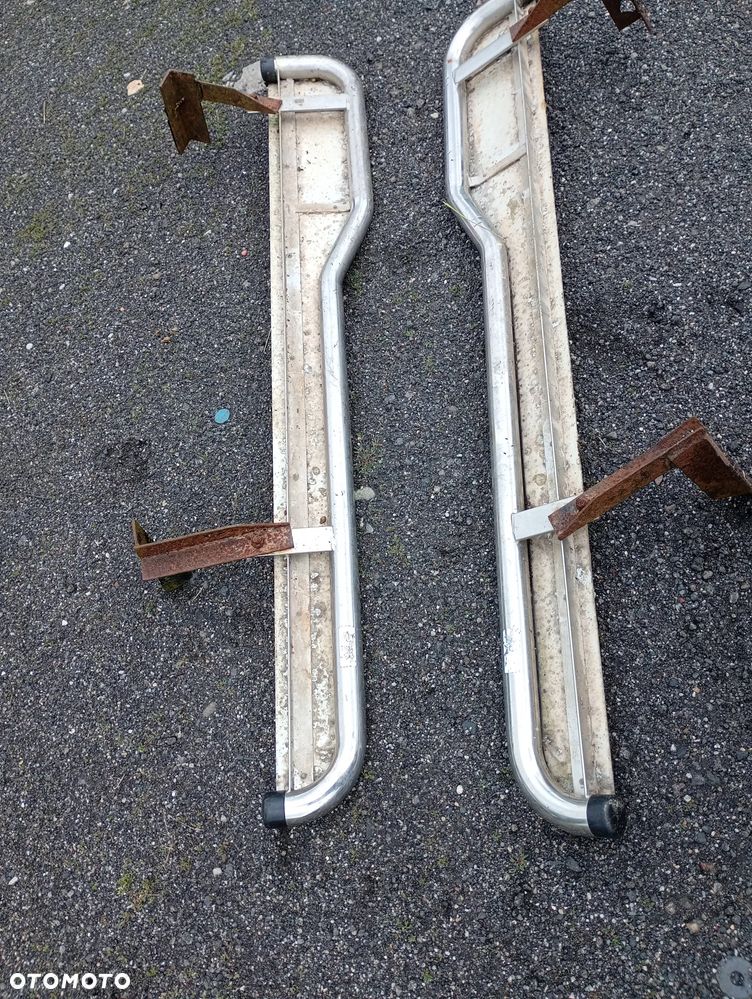 Progi boczne uniwersalne chrom+alu - 2