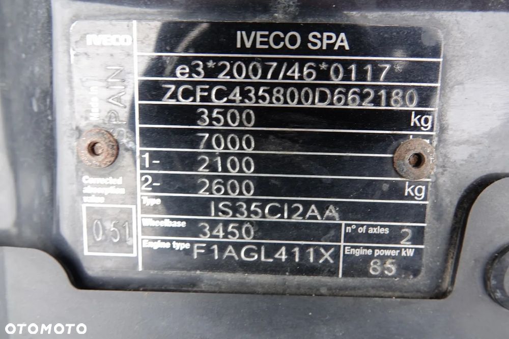 Iveco DAILY 35-120 / WYWROTKA TYLNOZSYPOWA / BLIŹNIAK / MANUAL  / SPROWADZONY - 38