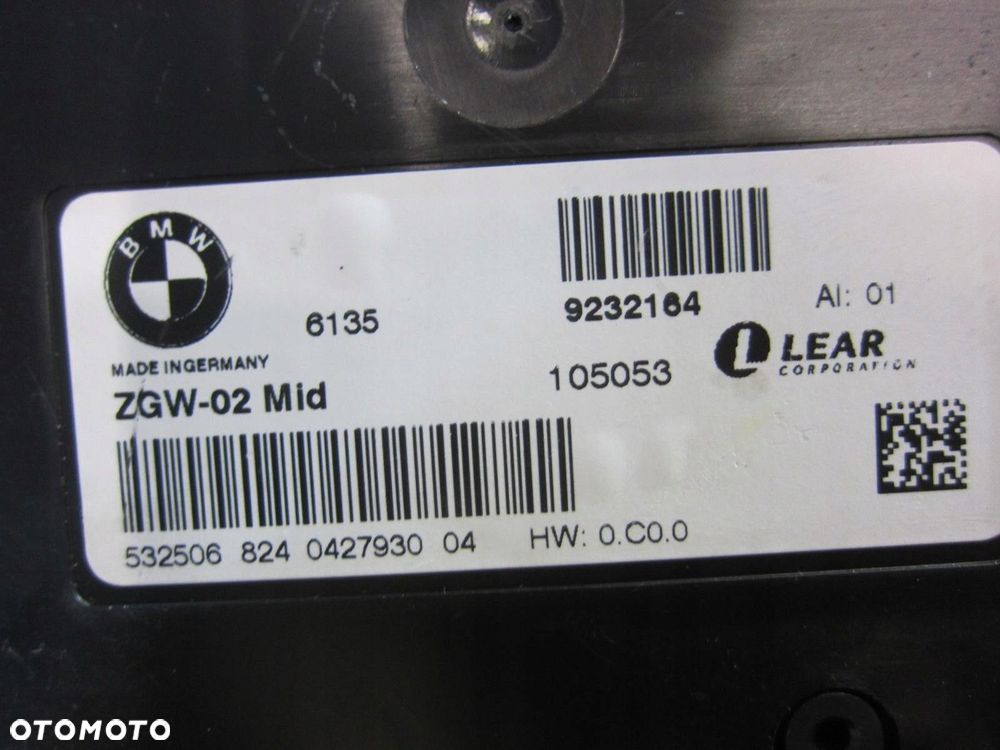 BMW X3 F25 X4 F26 MODUŁ STEROWNIK GATEWAY 9232164 61359312917 61359232164 - 5
