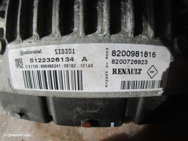 Centralina S122326134A 8200981816 8200726923 RENAULT LAGUNA 3 2009 1.5DCI 110CV 5P PRETO ORIGINAL - 4