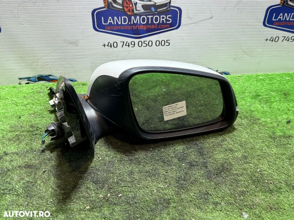 OGLINDA DREAPTA 6 PINI BMW SERIA 1 F20 118D SE 2.0 DIESEL 2012 COD OEM 51167242704 / 07149231823 / HATCHBACK 2011-2019 - 1