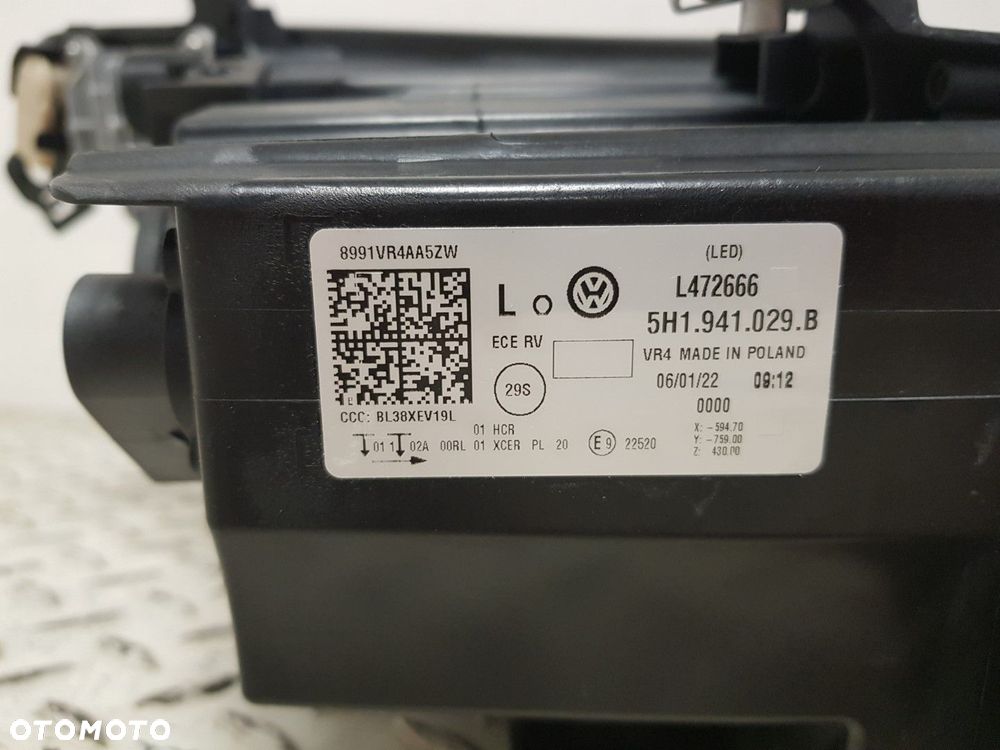 NOWA ORYGINALNA LAMPA LEWA PRZEDNIA LED VW GOLF 8 VIII 5H1941029B - 7