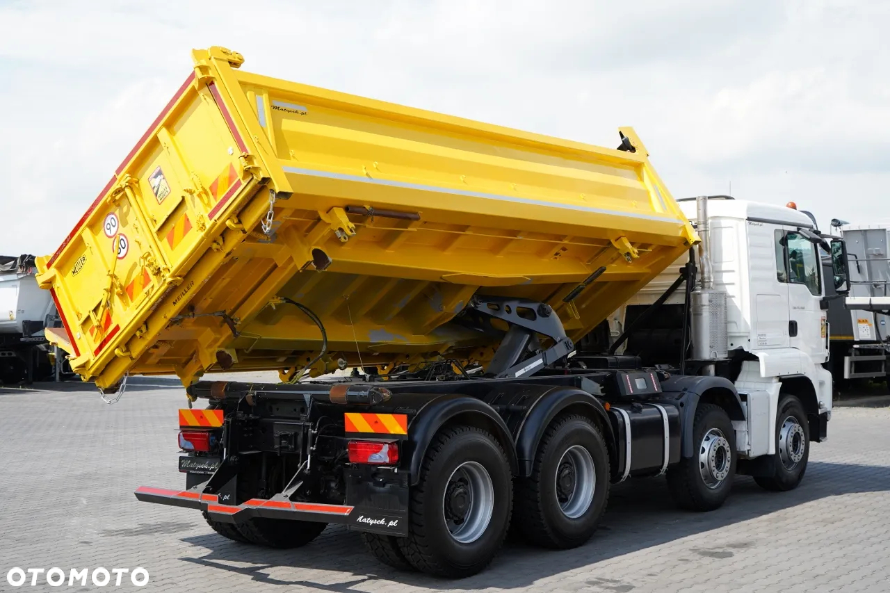 MAN TGS 41.460 / 8x8 / WYWROTKA / 2 STRONNA / BORDMATIC / HYDROBURTA / MEILLER KIPER /  / OPONY 100% / EURO 6 / 2017 R / SPROWADZONA - 8