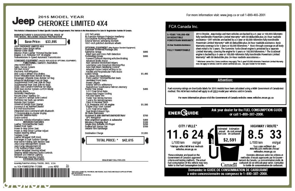 Jeep Cherokee 3.2 V6 Pentastar Active Drive I Automatik Limited - 17