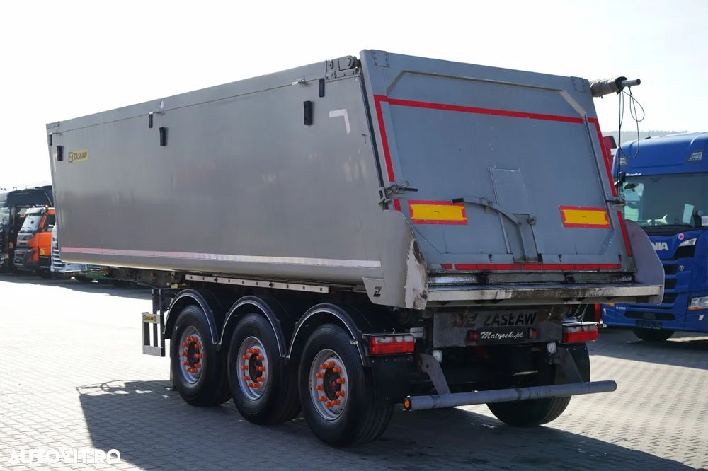 Zaslaw BASCUNĂ ALUMINIU / 35 m³ / 2x AXE RIDICATIVE / AXE SAF - 7