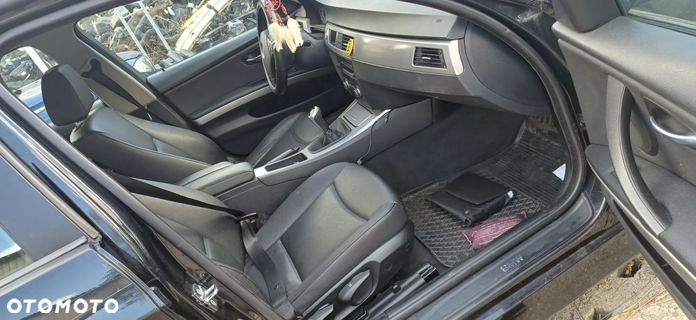 Fotele kanapa boczki EU BMW E91 Skóra Sensatec Black