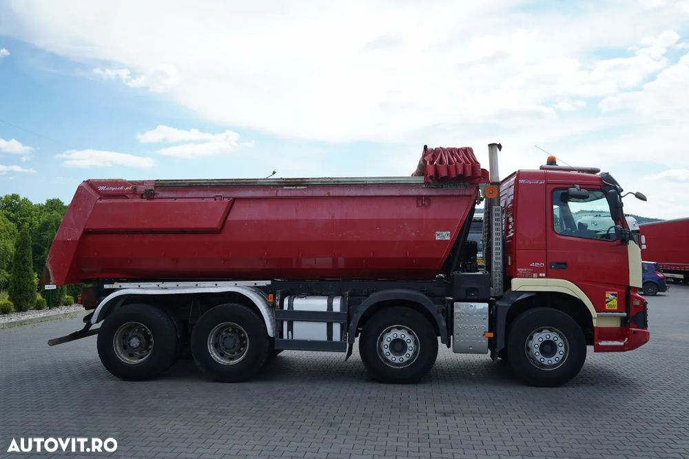 Volvo FMX 420 / 8x4 / BASCULATOR SPATE / CLAPETĂ HIDRAULICĂ / MANUALĂ / EURO 5 - 12