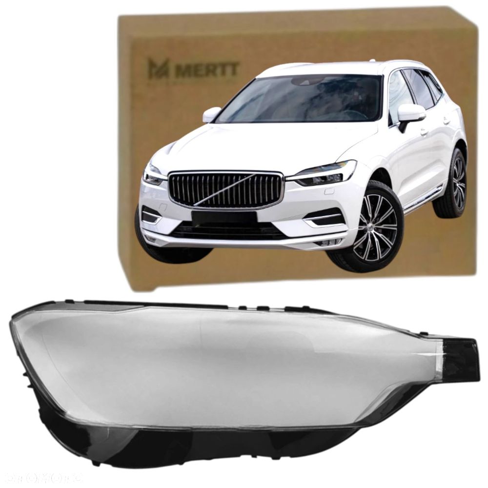 PRAWY nowy KLOSZ Reflektora przedniego szkło VOLVO XC60 II 2017-2024 - 1
