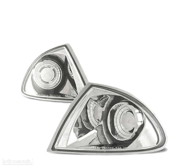 PISCAS FRONTAIS BMW E46 98-01 CROMADO - 1