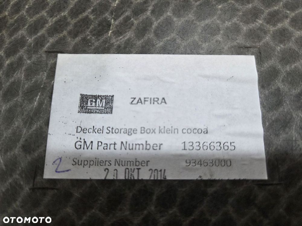 OPEL ZAFIRA C WYKŁADZINA PÓŁKA BAGAŻNIKA BRĄZOWA 13366365 - 6