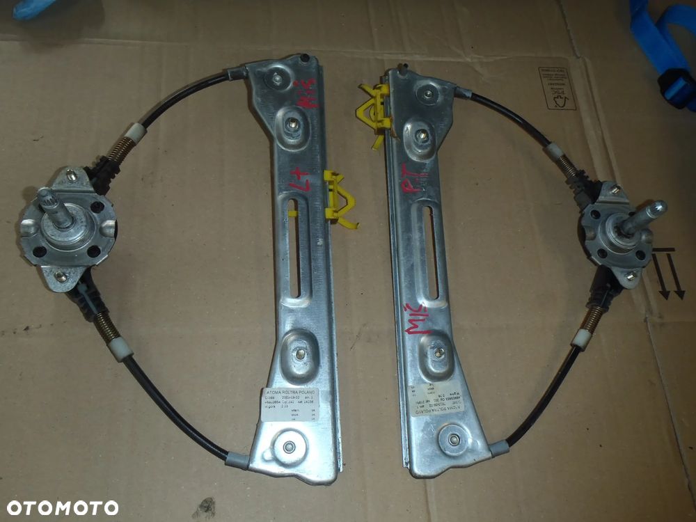mechanizm podnośnik szyby fiat panda tył posiadam wszystkie części - 7