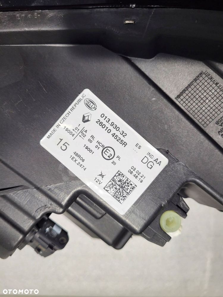 renault captur ii full led długi led przód strona prawa 260104525r - 7