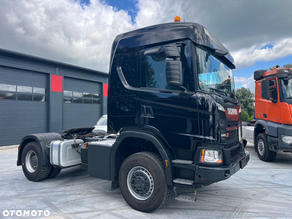 Scania G450 XT Nex Gen 4x4 stały napęd, skrzynia redukcyjna, biegi terenowe, kabina z łóżkiem, hydraulika do wywrotu, z Niemiec, opticruise ze sprzęgłem SCANIA 4x4 XT G450 ciągnik (nie Mercedes AROCS Volvo Man itp) - 12