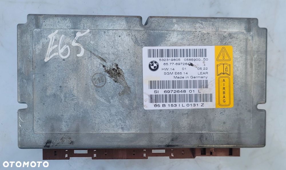 MODUŁ SENSOR AIRBAG BMW E65 E66 6972648 - 1