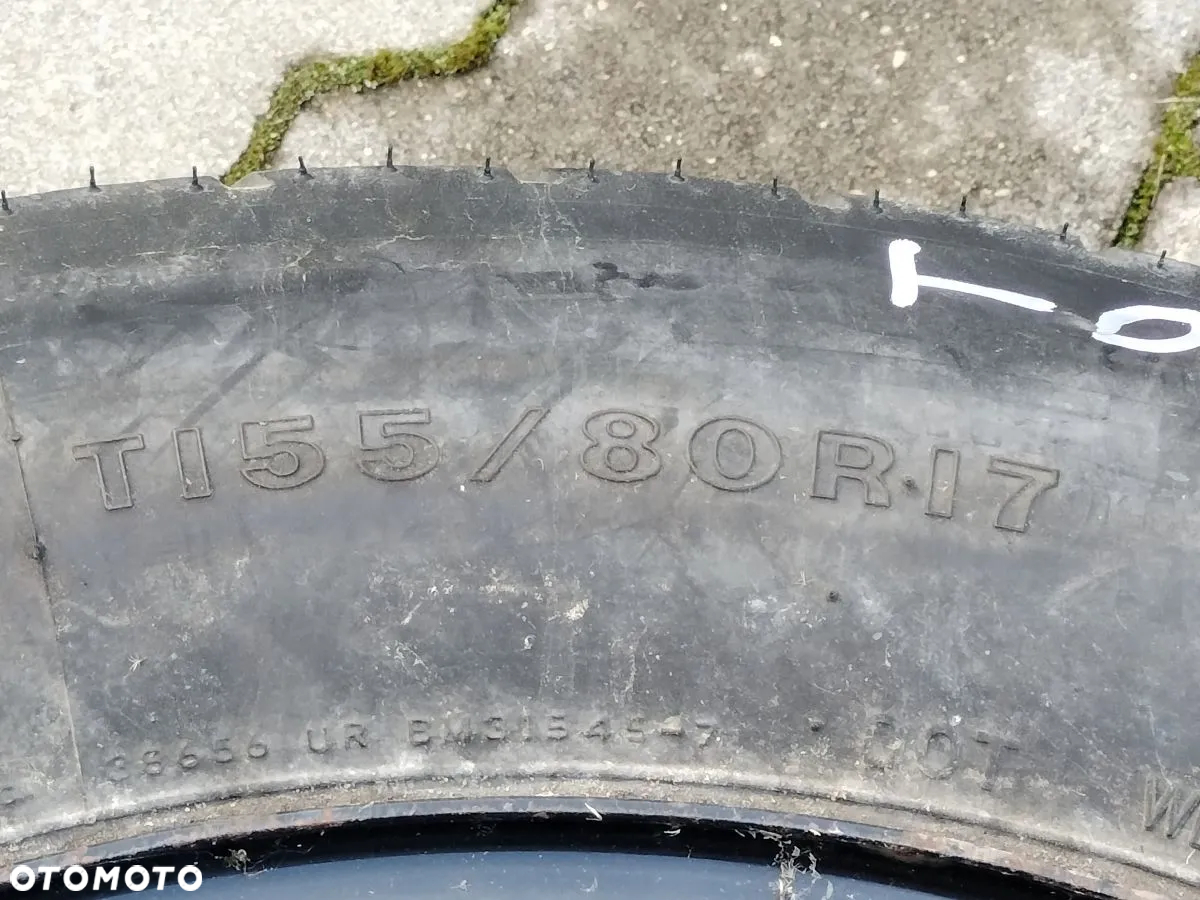 TOYOTA VERSO COROLLA AVENSIS Koło Dojazdowe Zapasowe 155/80 R17 - 9