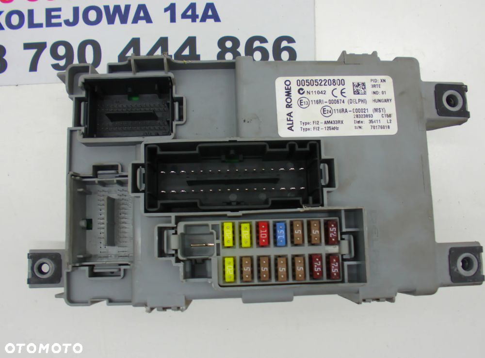 Alfa Romeo Mito Zestaw Startowy Komputer Stacyjka 00505220800 - 3