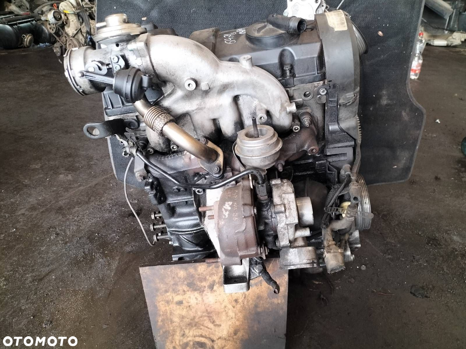 SILNIK DIESEL + POMPOWTRYSKI TURBO PASSAT B5 1.9 TDI AWX 038130073AA - 6
