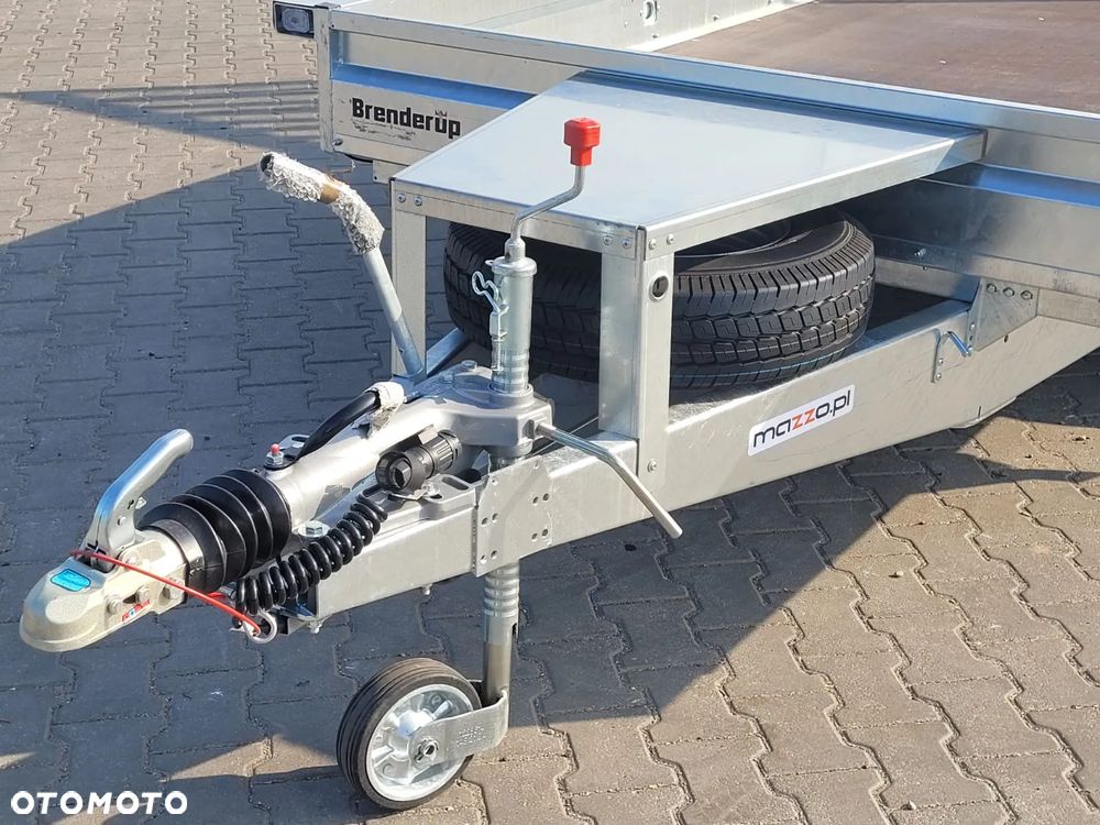 Brenderup Dostawa przyczepa koparkowa budowlanka z trapem 365x180x25cm DMC3500 kg MOCNA I SOLIDNA pod minikoparkę - 9