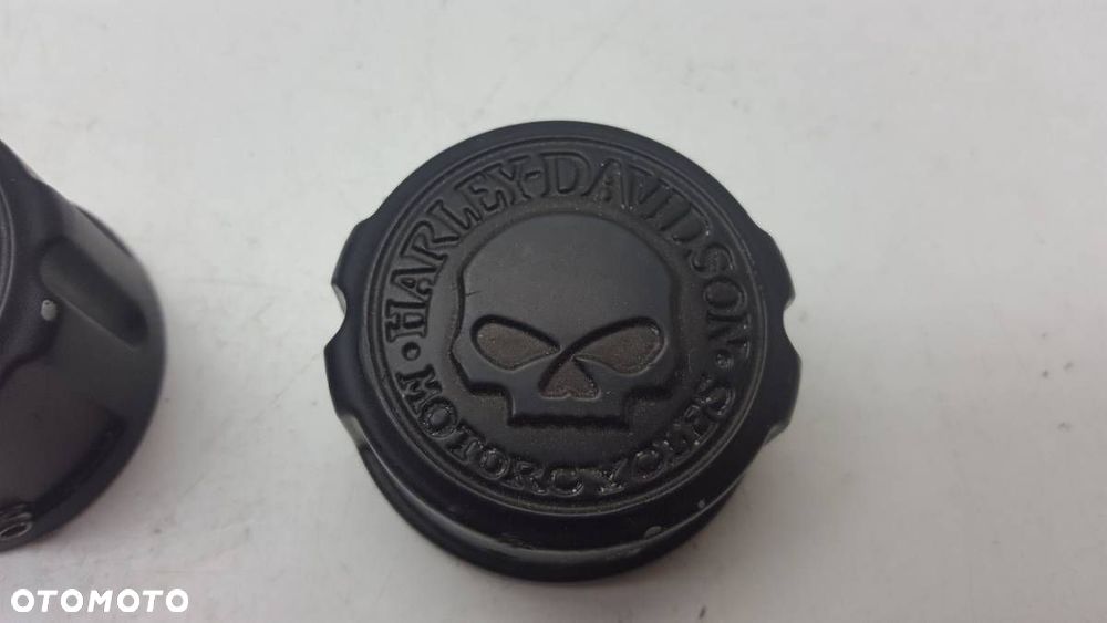 NAKŁADKI NA ŚRUBY KOMPLET 33mm 29mm HARLEY DAVIDSON SKULL - 2