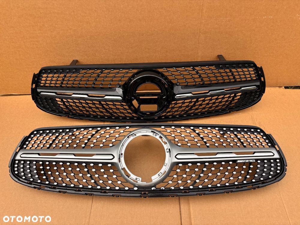 Mercedes Glc W253 Lift Amg Oryginalny Grill Zderzaka Przedniego Diamont Night Czarny Srebrny Oryginalny A2538886600 A2538809504 Jak Nowy Diamond A2058175101 - 1