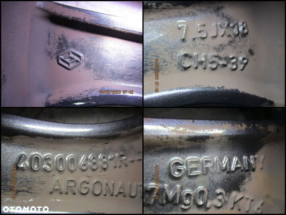 Koła felgi opony RENAULT ESPACE V R18 6 4 MM - 13