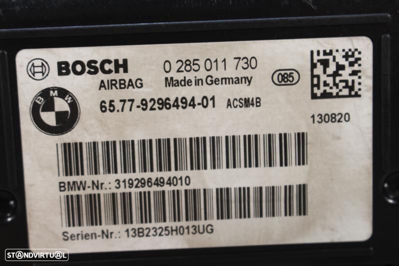 Centralina De Airbags Bmw 1 (F20)  0285011730 / 0 285 011 730 /  92964 - 2