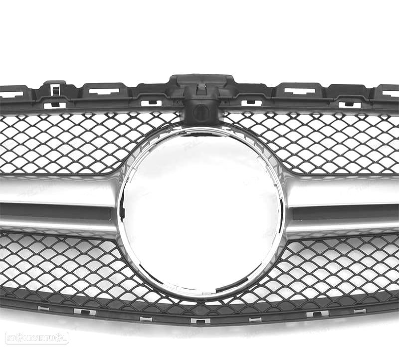 GRELHA FRONTAL MERCEDES W205 14-18 LOOK AMG C63 CAMARA CROMADA - 5