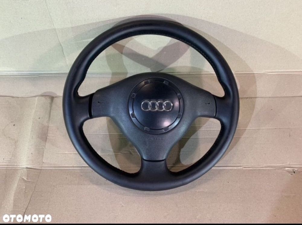 kierownica airbag trójramienna skóra Audi a2 a3 a4 a6 - 1