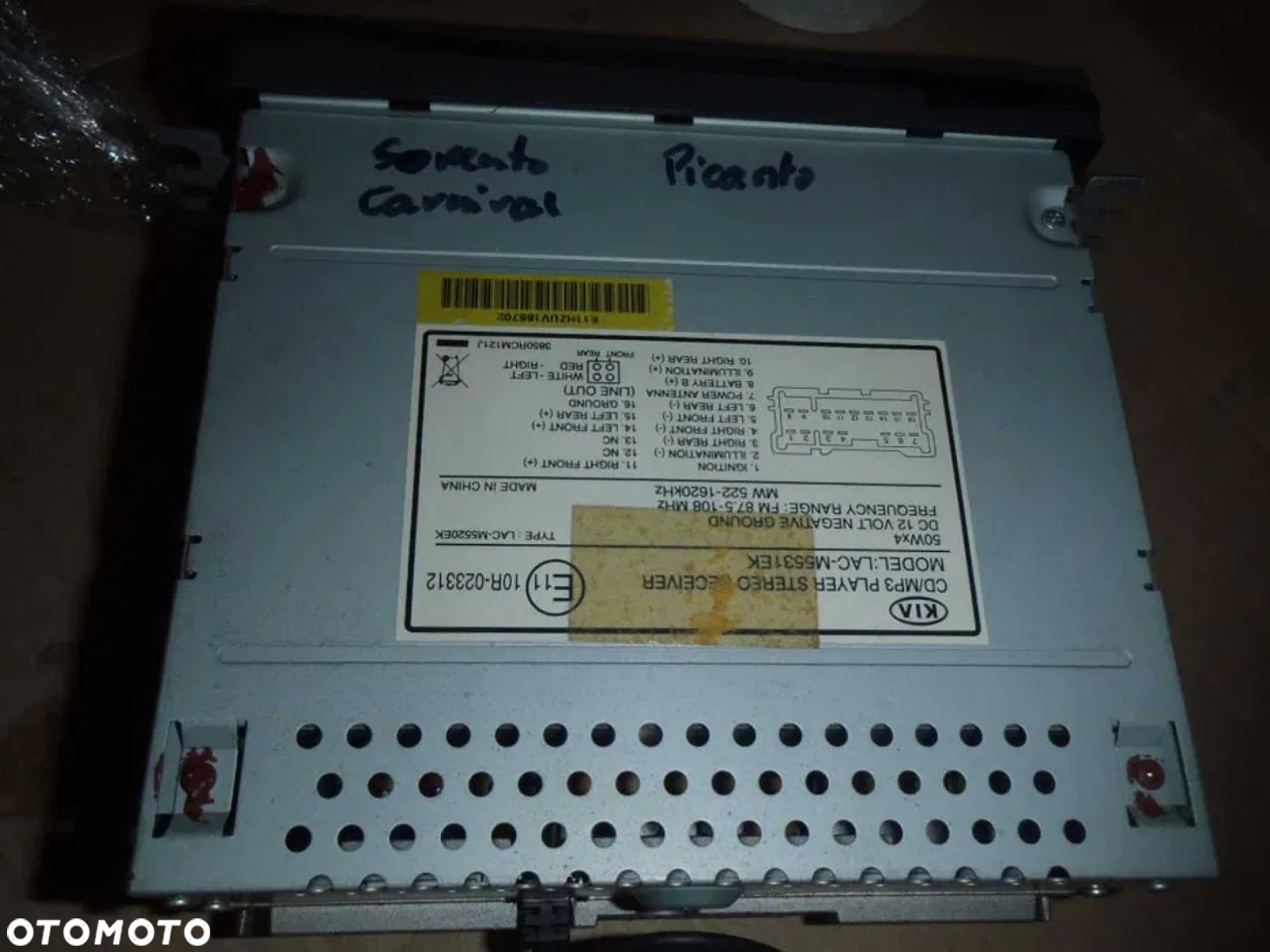 radio kia picanto sorento carnival grand hyundai - 4