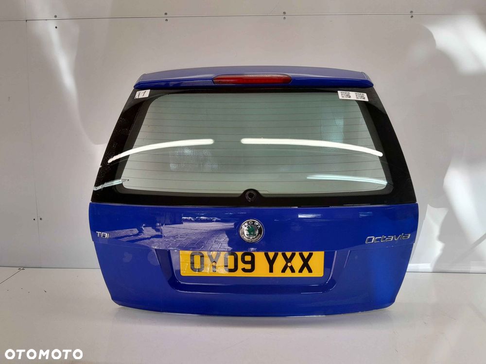 } KLAPA TYŁ TYLNA BAGAŻNIKA SKODA OCTAVIA II 2 LIFT FL KOMBI LF5K NIEBIESKA - 2