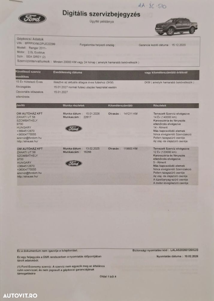 Ford Ranger 2.0 EcoBlue 213 CP 4x4 Cabina Dubla Wildtrack Aut. - 31