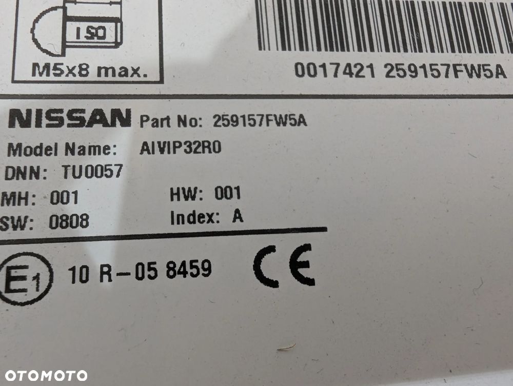 NISSAN QASHQAI J11 RADIO NAWIGACJA WYŚWIETLACZ 259157FW5A - 6