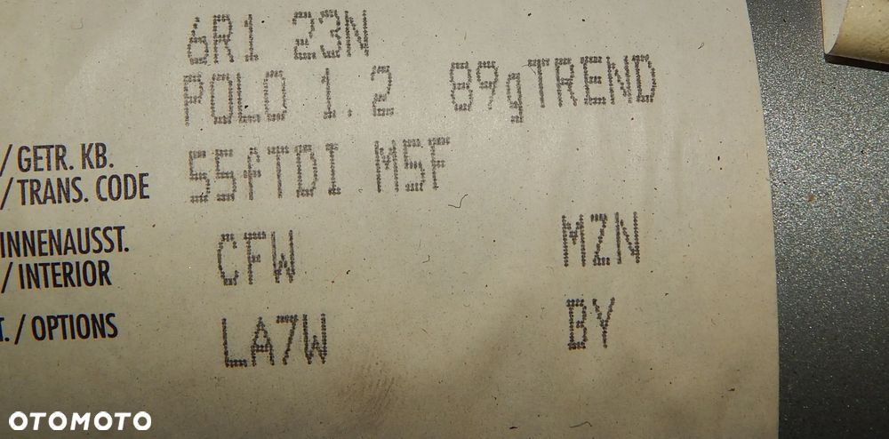 Zderzak tył tylni VW Polo V 6R 09-17 srebrna LA7W Łuków części - 4