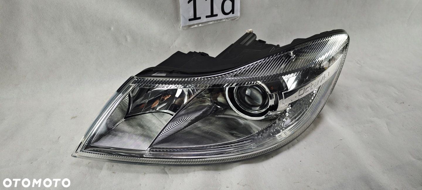 SKODA OCTAVIA II LIFT XENON SKRĘTNY LEWY REFLEKTOR LAMPA LEWA 1Z1941015G - 6